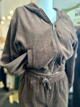 Load image into Gallery viewer, Beverly Elastic Waist Velour Sweater