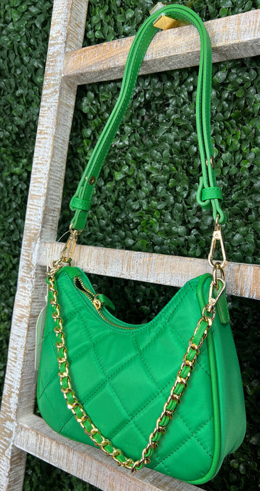Clarissa Green, Tan or Black Shoulder Bag