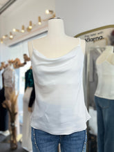 Load image into Gallery viewer, Notorious Allure Cream or Black Satin Cowl Neck Camii Spaghetti Strap Top