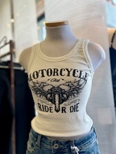 Load image into Gallery viewer, Roxy Ribbed White or Cream Round Neck Tank