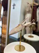 Load image into Gallery viewer, Tiffany Nude or Black Sling Back Flat Shoes