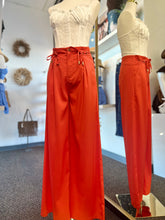 Load image into Gallery viewer, Leslie Orange Wide Leg Palazzo Pants w/ Gold Hardware Detail