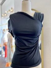 Load image into Gallery viewer, Aislinn Asymmetrical Black One Shoulder Top