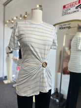 Load image into Gallery viewer, Jazlyn Round Neck Stretchy, Side Twist Detail Top