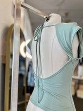 Load image into Gallery viewer, Phoebe Navy or Mint Open Back Stretchy Double Lined Top