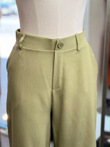 Hailey Tan Khaki Sage, or Black Slip On Wide Leg Trousers
