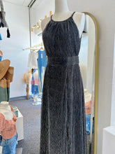 Load image into Gallery viewer, Alayna Rose Gold or Black Halter Neckline Maxi Dress