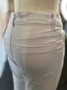Alexa White High Rise Denim Pants