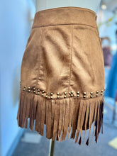 Load image into Gallery viewer, Betsy Vintage Fringe, Western Cowgirl Stud Skirt