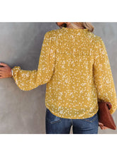 Load image into Gallery viewer, Faith Foliage Smocked Long Sleeve Blouse