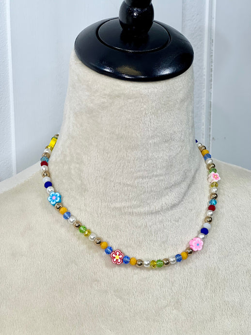 Kristy Multi-color Beaded Short Necklace