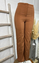 Load image into Gallery viewer, Camila Camel Straight Wide Leg Trousers