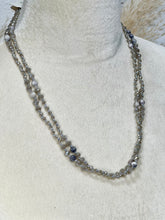 Load image into Gallery viewer, Karmika Gray Precious Stone Beaded Necklace