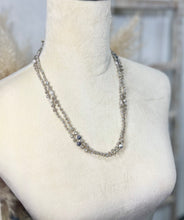 Load image into Gallery viewer, Karmika Gray Precious Stone Beaded Necklace