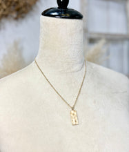 Load image into Gallery viewer, Eva Gold Evil Eye Hammered Necklace