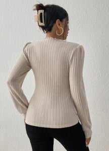 Charlotte Ivory Lined Sweater