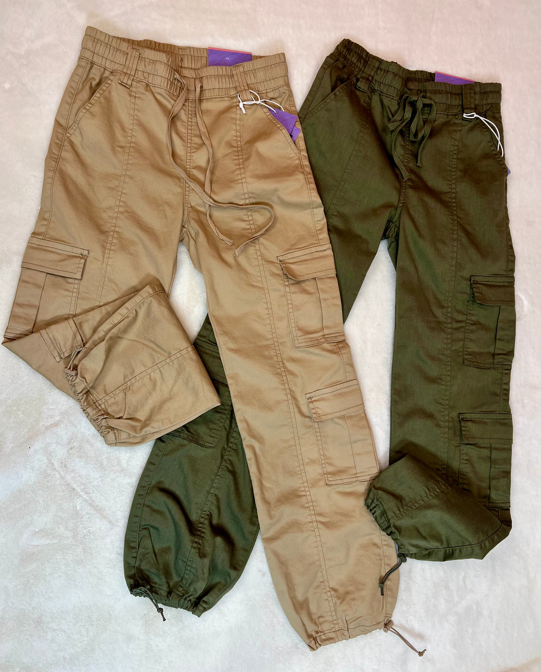 Belinda Olive or Khaki 6 Pocket Cargo Pants