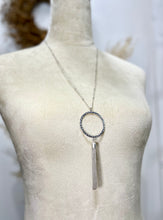 Load image into Gallery viewer, Camila Silver Dainty Tassel Necklace