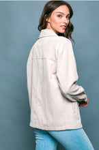 Load image into Gallery viewer, Madison Khaki Corduroy Button Down Shacket