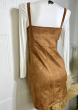 Load image into Gallery viewer, Sienna Suede Spaghetti Strap Mini Dress