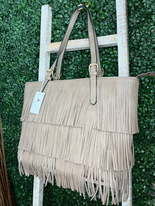 Adeline Pink or Brown Leather Tote Bag