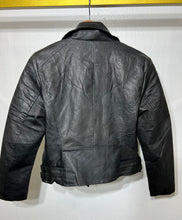 Load image into Gallery viewer, Riley Black Motto Leather Jacket