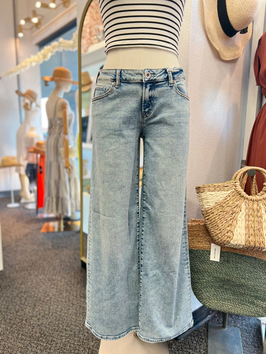 Jaselyn Light Wash Low Waist Wide Leg