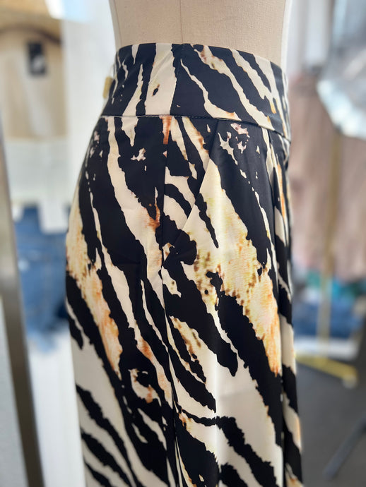 Wild For Zebra Print Flowy Pants