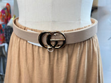 Load image into Gallery viewer, Gigi GG initials Belt Adjustable Gold Buckle