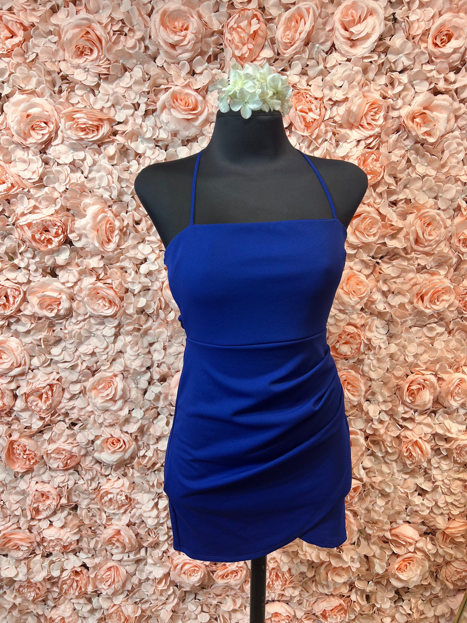 Sophie Emerald Green, Black or Royal Blue Backless Mini Dress Vianney's Closet Sophie Emerald Green, Black or Royal Blue Backless Mini Dress Vianney's Closet