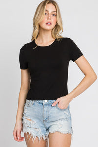 Bettsy, Ivory and Black Baby Tee