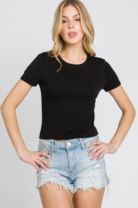 Bettsy, Ivory and Black Baby Tee