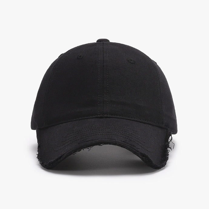 Ashley Distressed Baseball Cap in Pink,Green,Ivory,Black and Grey