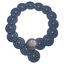 Load image into Gallery viewer, Chloe Olive, light blue, black, Celeste, Blue Grey or burgundy Big Buckle PU Leather Belt