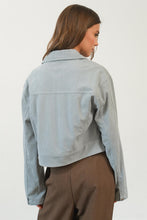 Load image into Gallery viewer, Chloe Corduroy Zipper-Front Jacket