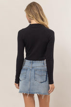 Load image into Gallery viewer, Hailey Mock Neck Ribbed Long Sleeve Top