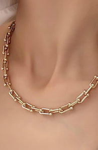 Monica Gold Non-Tarnish Stainless Steel Necklace