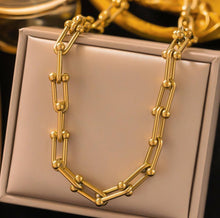 Load image into Gallery viewer, Monica Gold Non-Tarnish Stainless Steel Necklace