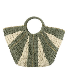 Load image into Gallery viewer, Alinna Sage, Tan Woven Handle Tote