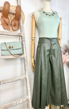 Load image into Gallery viewer, Perla Faux Leather Gaucho Pants