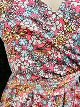 Load image into Gallery viewer, Clearance*Rose/Blue Floral Spaghetti Strap Romper