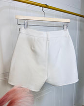 Load image into Gallery viewer, Eva White Rhinestone Detail Shorts