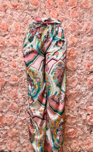 Lina Floral Silky Pants