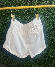 Load image into Gallery viewer, Niki Black or White Stretchy linen blend  Shorts