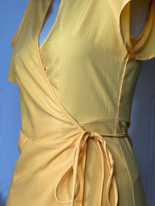 Suhey Lemon Yellow Maxi Dress