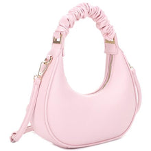 Load image into Gallery viewer, Light Blue, Baby Pink or Sage Fashion Smooth Pattern Wrinkle Handle Crossbody Bag