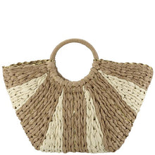 Load image into Gallery viewer, Alinna Sage, Tan Woven Handle Tote
