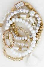 Load image into Gallery viewer, White/Ivory Beaded Bracelet