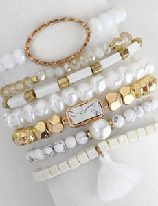 White/Ivory Beaded Bracelet