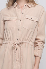 Load image into Gallery viewer, Lexy Button Down Tencel Denim Midi Shirt Dress